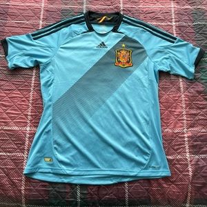 Adidas Spain Soccer Away Jersey Men Large